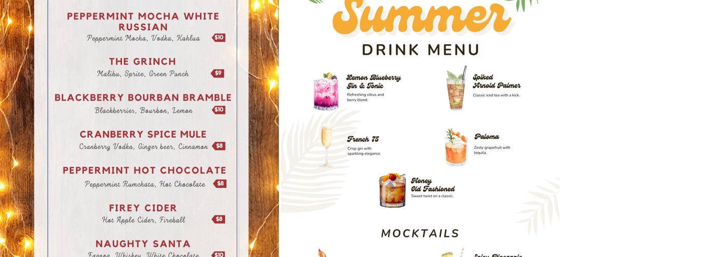 Axe & Ale Menu
