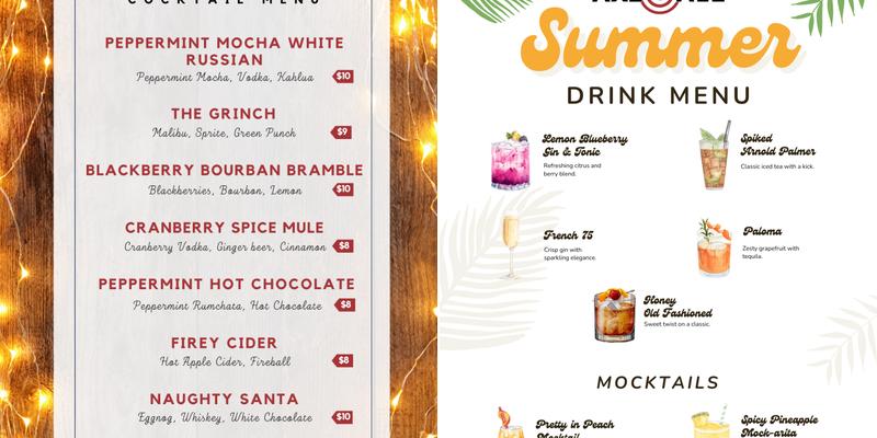 Axe & Ale Menu