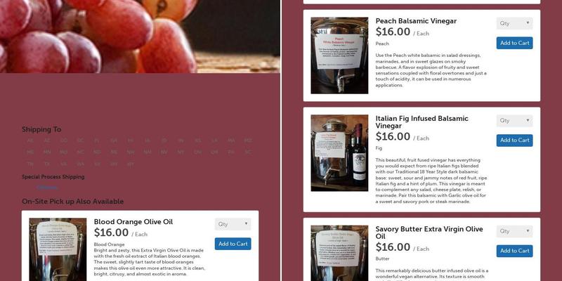 Charis Winery & Distillery Menu