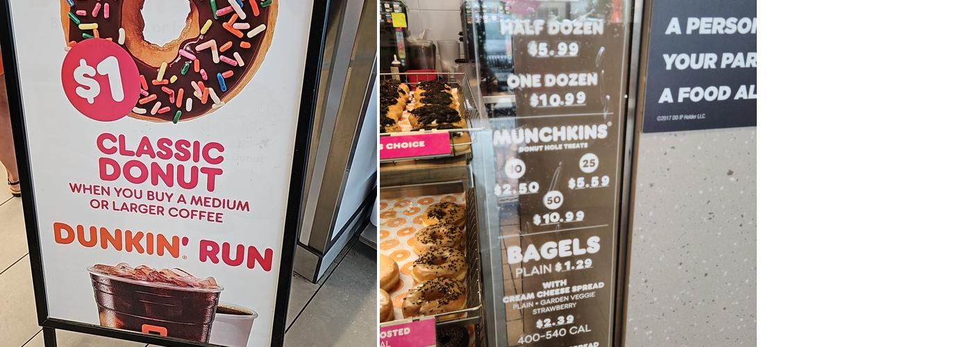 Dunkin' Menu
