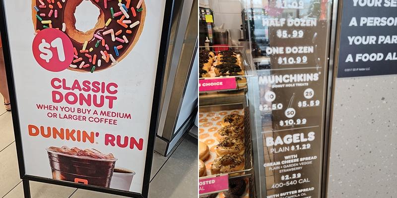 Dunkin' Menu
