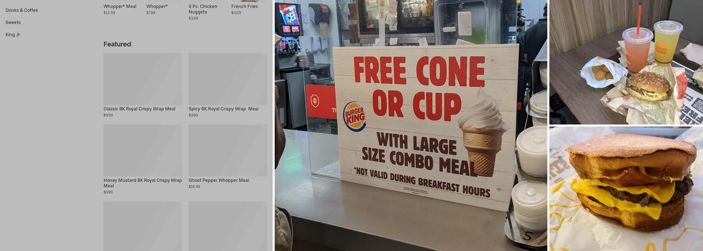 Burger King Menu