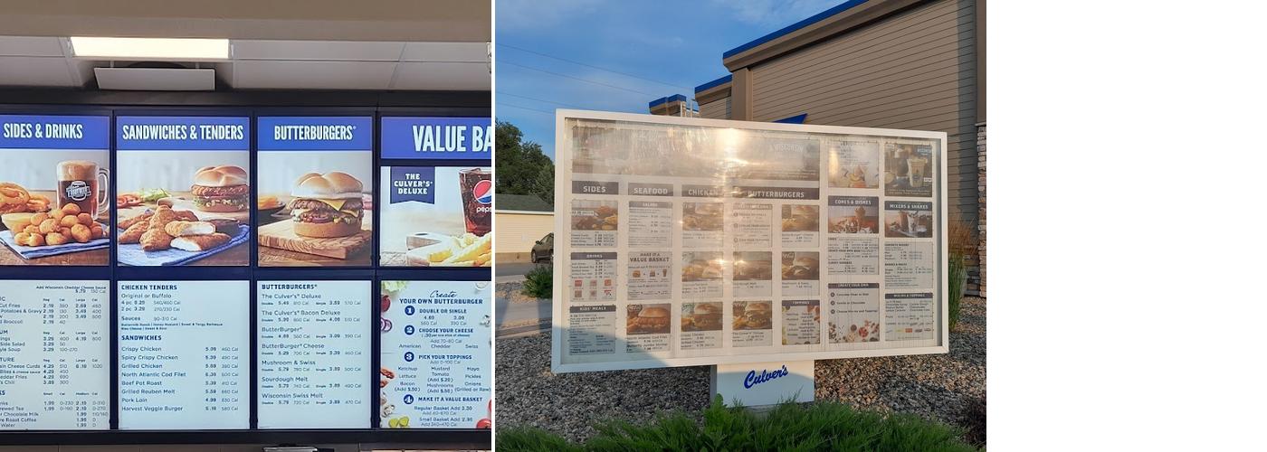 Culver’s Menu