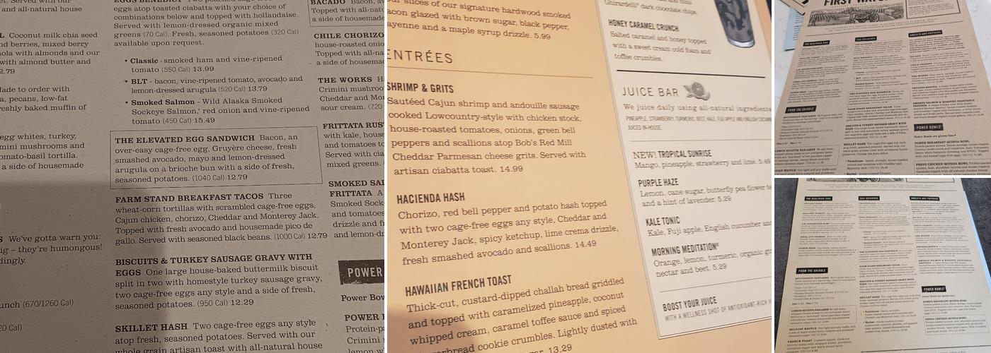 First Watch Menu