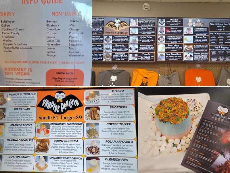 Vampire Penguin Anderson Menu