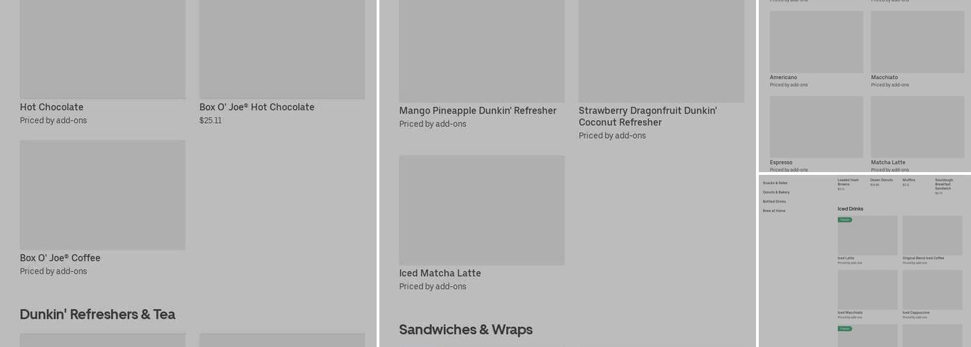 Dunkin' Menu
