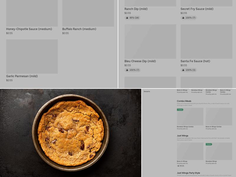 It's Just Wings Menu