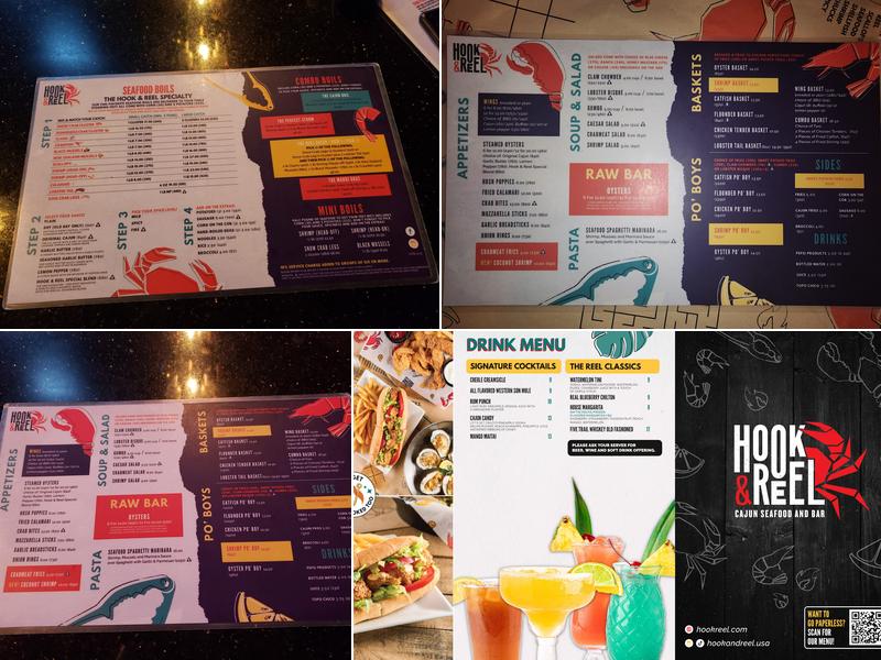 Hook & Reel Cajun Seafood & Bar Menu