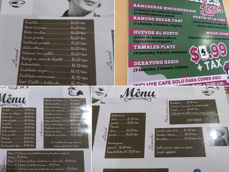 Adry’s Restaurant Menu
