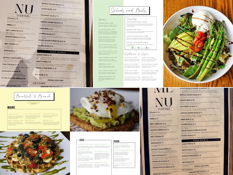 Greens & Lemons Menu