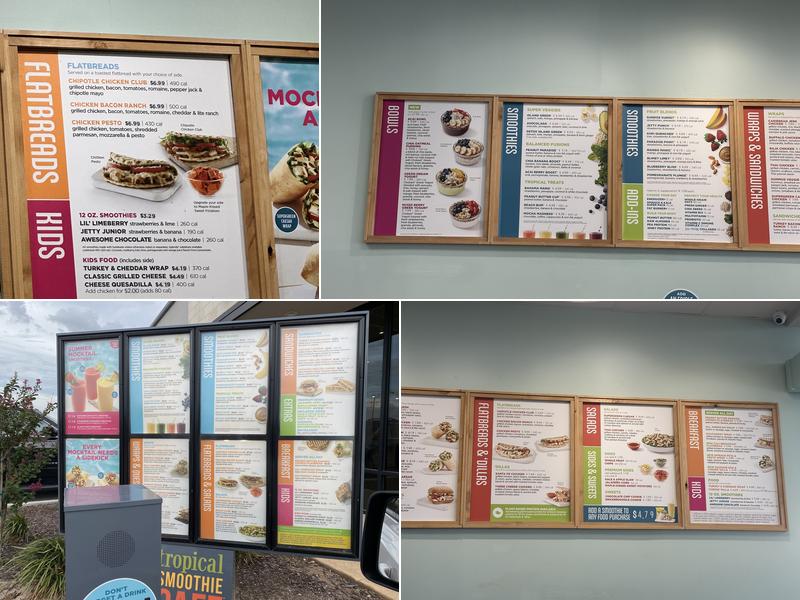 Tropical Smoothie Cafe Menu