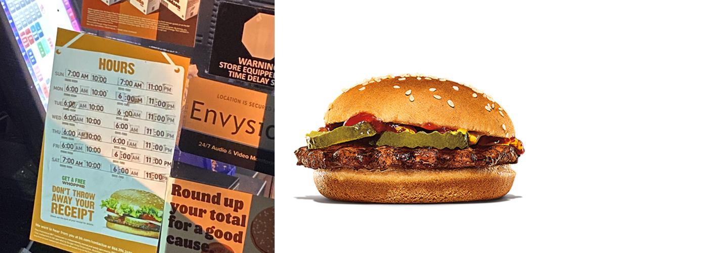 Burger King Menu