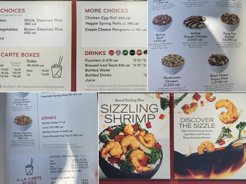 Panda Express Menu