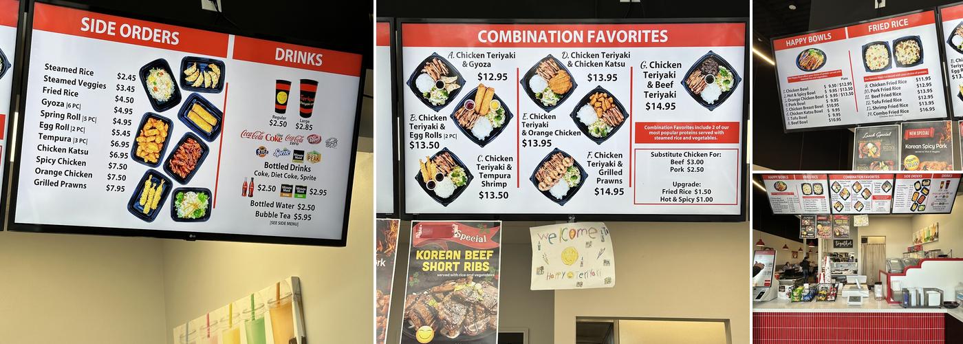 Happy Teriyaki - Pleasant Grove Menu