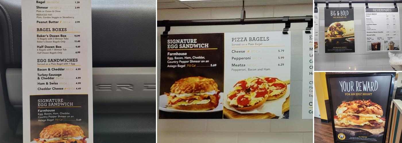 Einstein Bros. Bagels Menu
