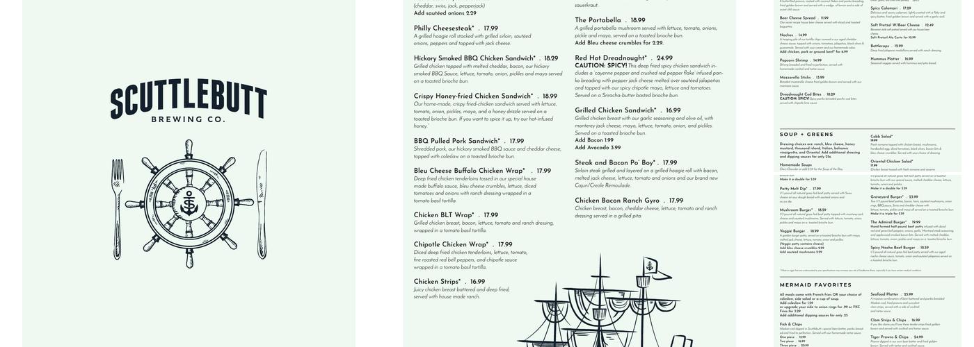 Scuttlebutt Brewing - Offices and production facility Menu