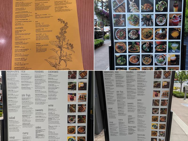 Kati Vegan Thai Menu