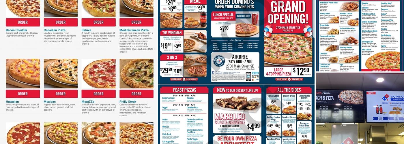 Domino's Pizza Menu