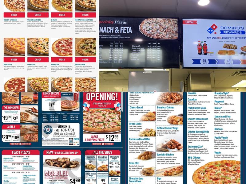 Domino's Pizza Menu