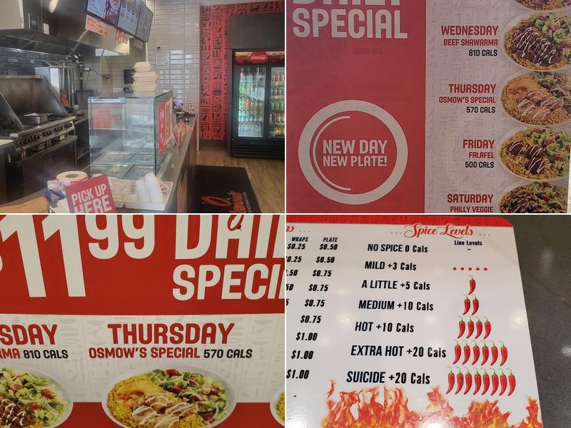 Osmow's Shawarma Menu