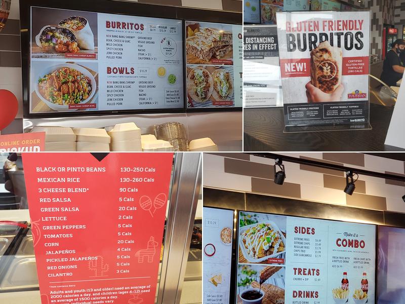 barBURRITO Menu