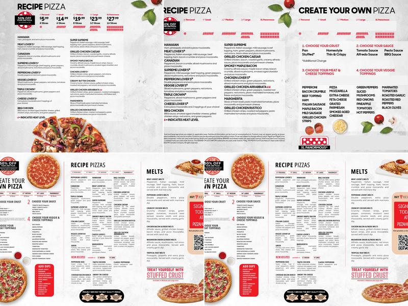 Pizza Hut Rocky Mountain House Menu