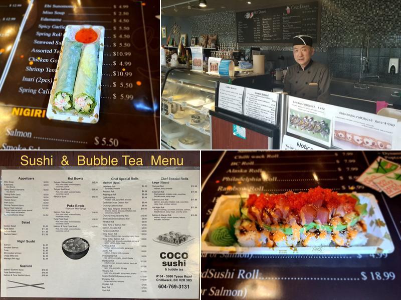 Coco Sushi Bubble Tea & Cafe Menu