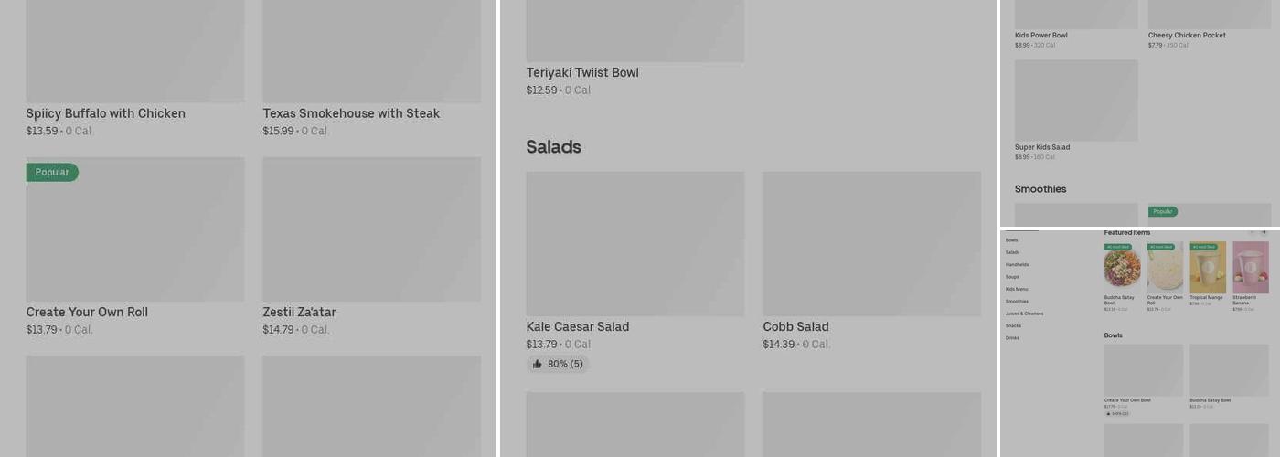 Freshii Menu