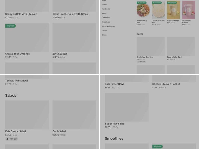 Freshii Menu