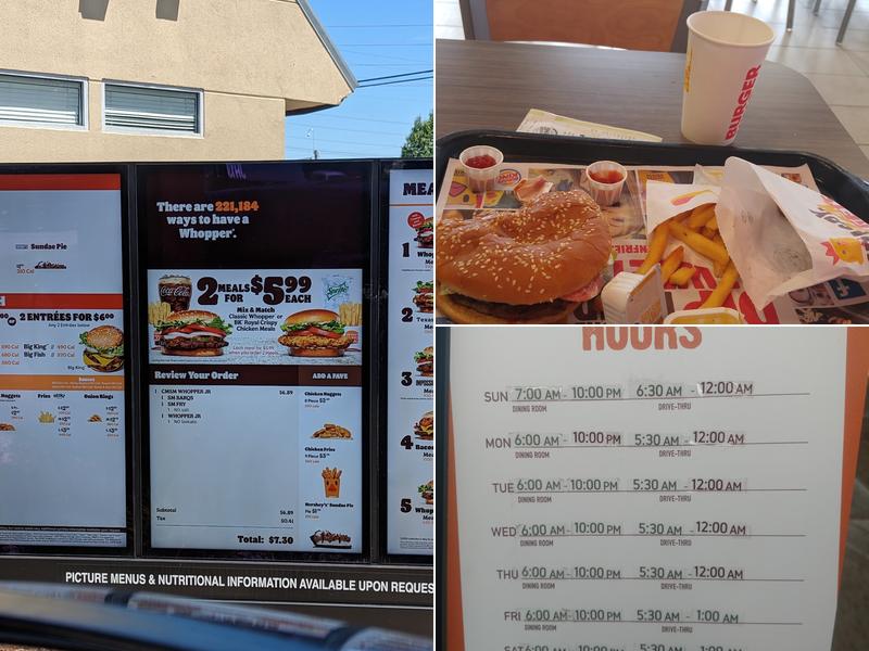 Burger King Menu