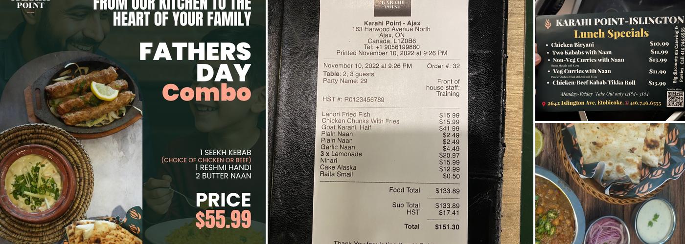 Karahi Point Ajax Menu