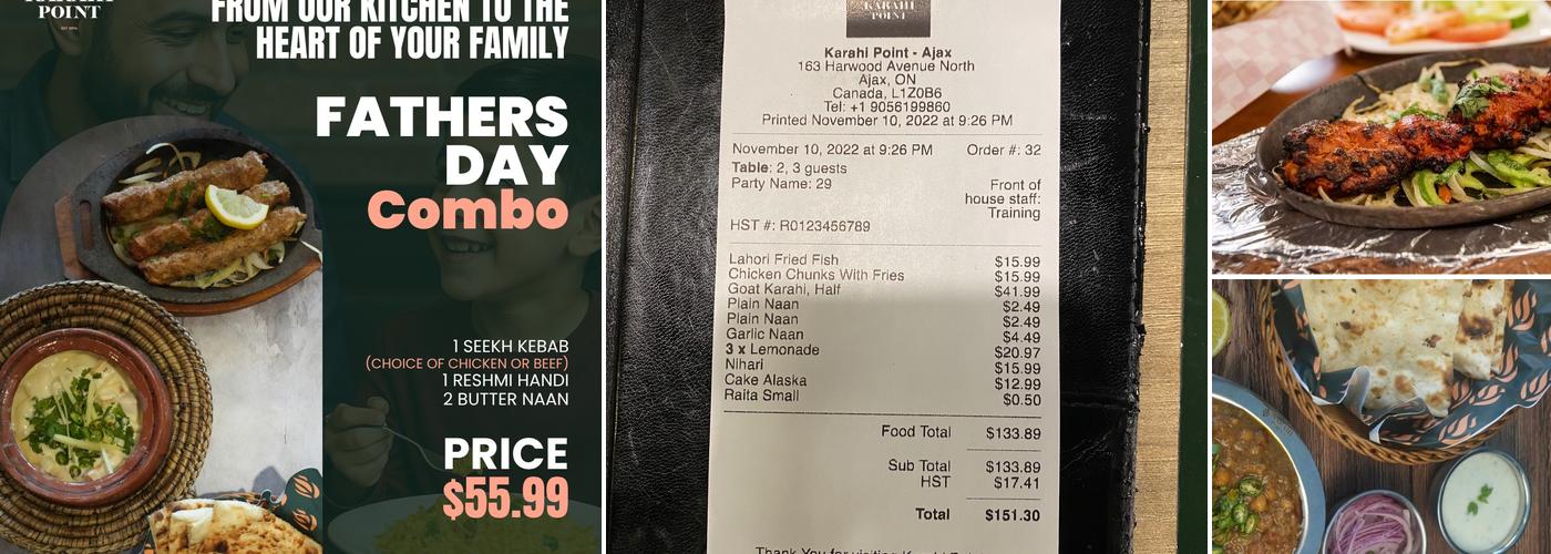 Karahi Point Ajax Menu