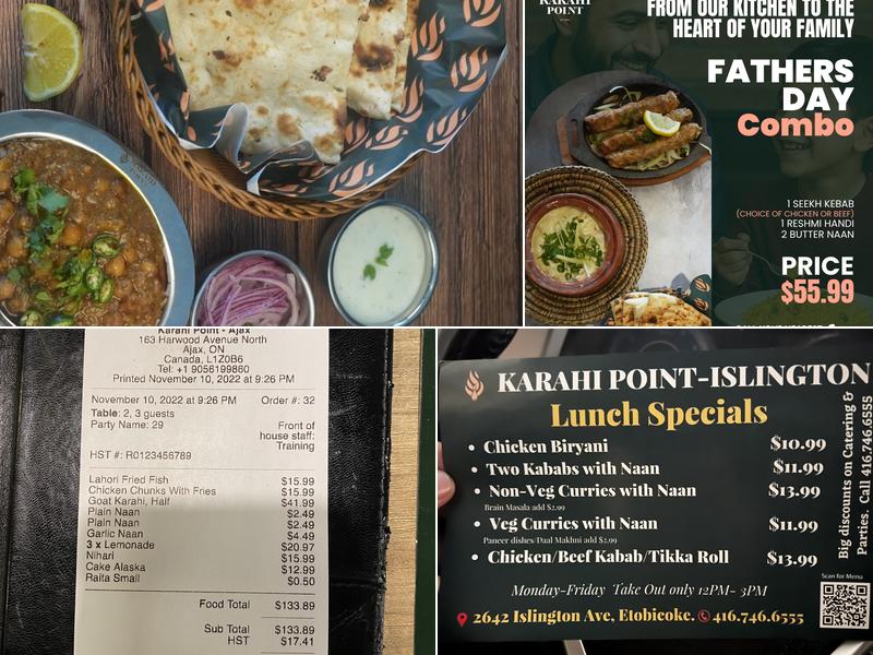 Karahi Point Ajax Menu