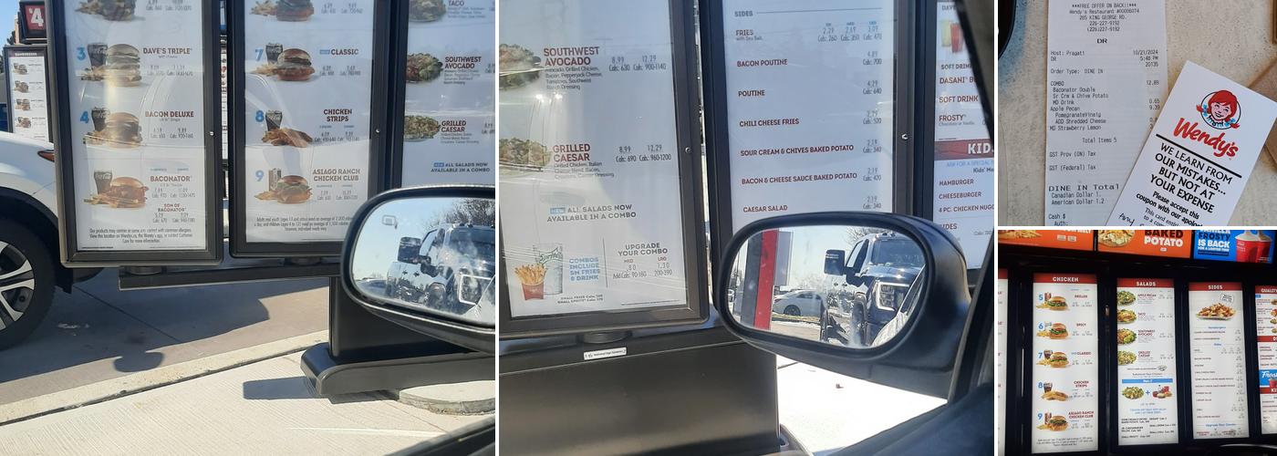 Wendy's Menu