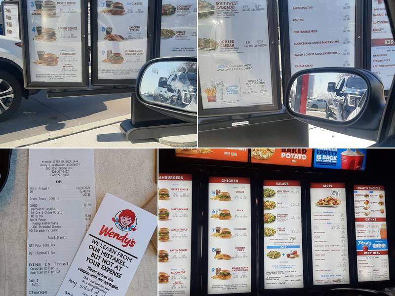 Wendy's Menu