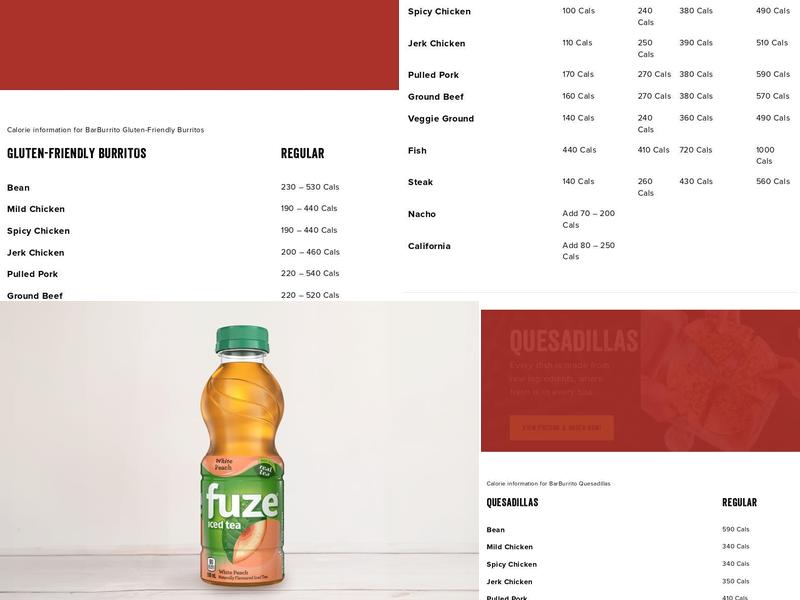 barBURRITO Menu