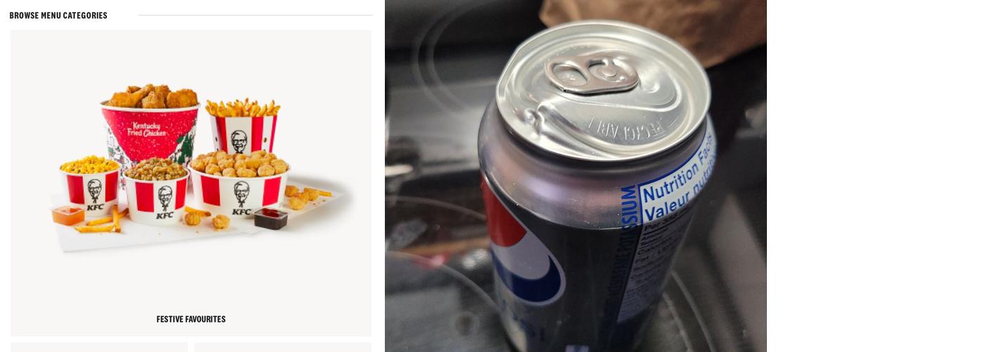KFC Menu