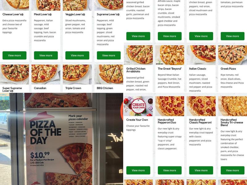 Pizza Hut Menu