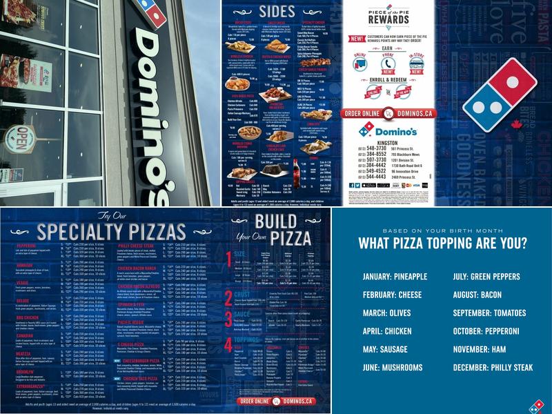 Domino's Pizza Menu