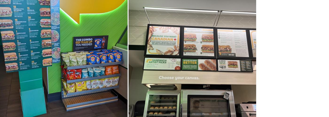 Subway Menu