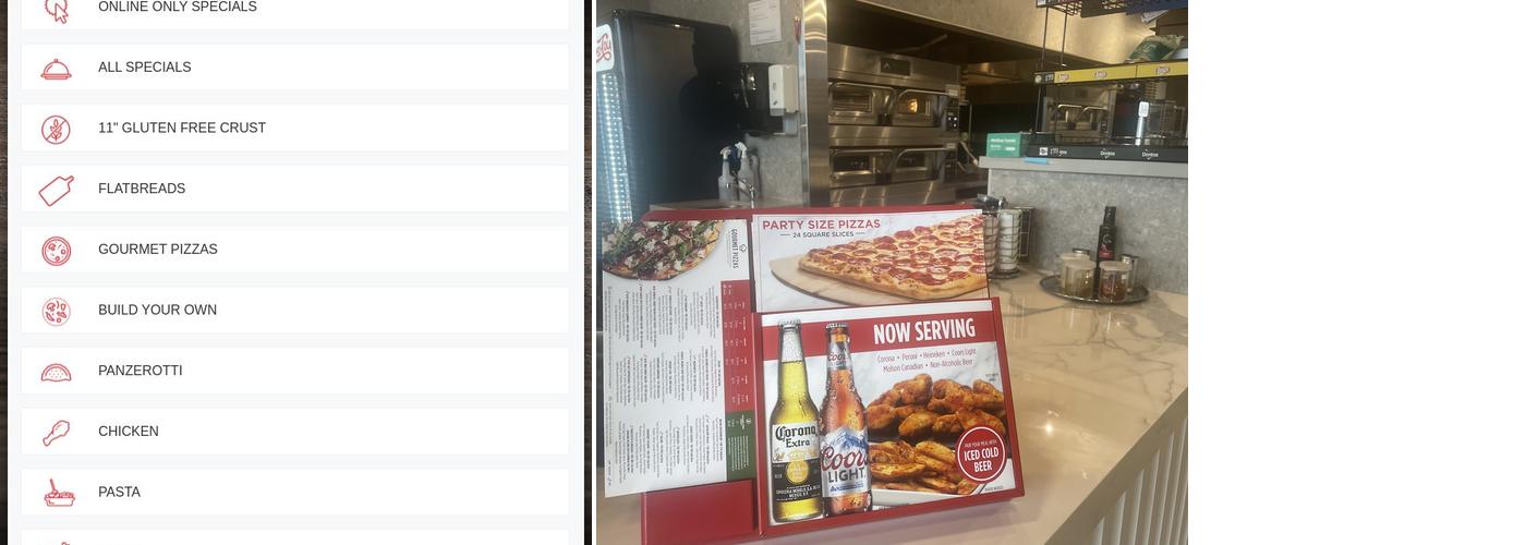 Pizzaville Menu