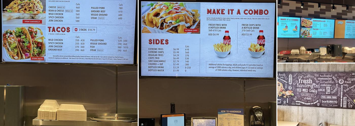 barBURRITO Menu