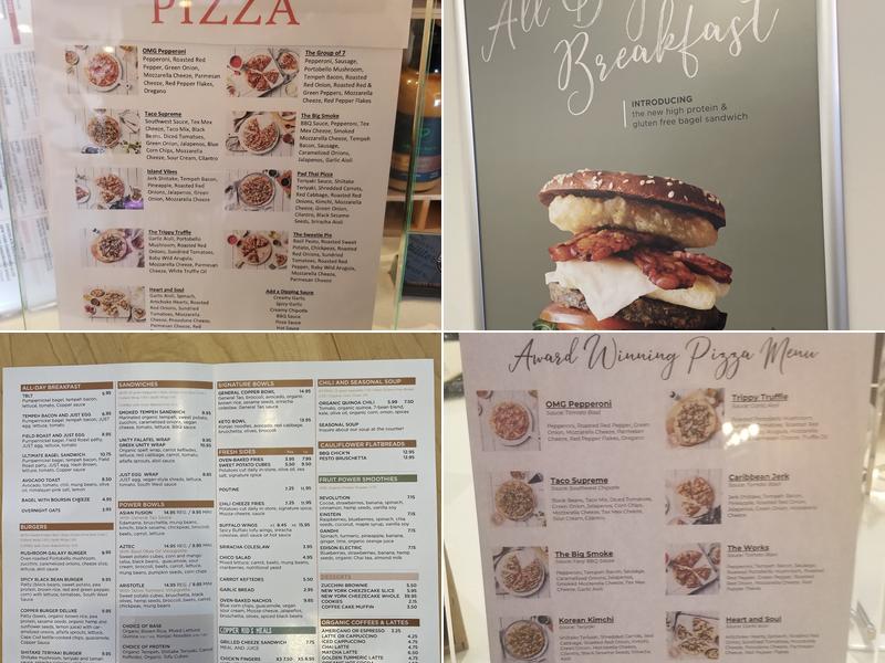 Copper Branch Menu