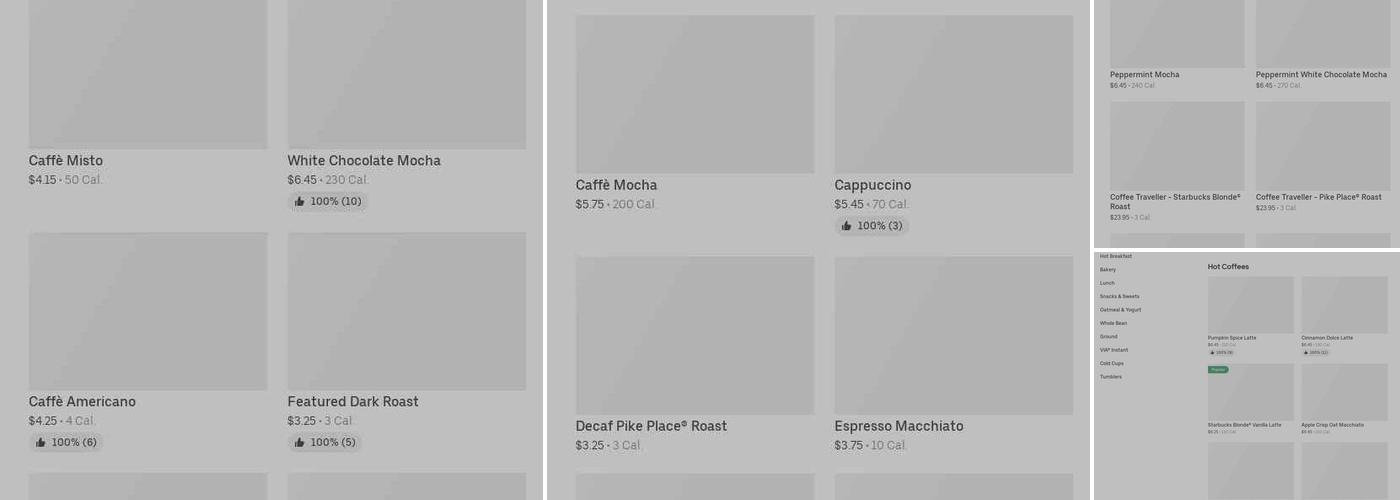 Starbucks Menu