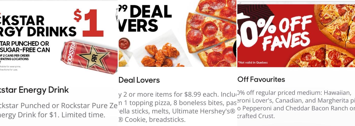 Pizza Hut Menu