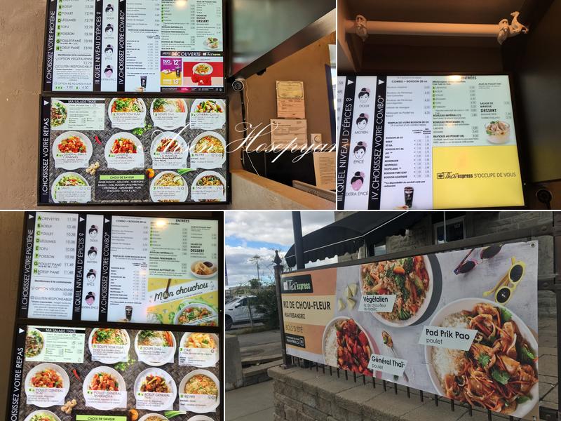 Thai Express Restaurant Laval Menu