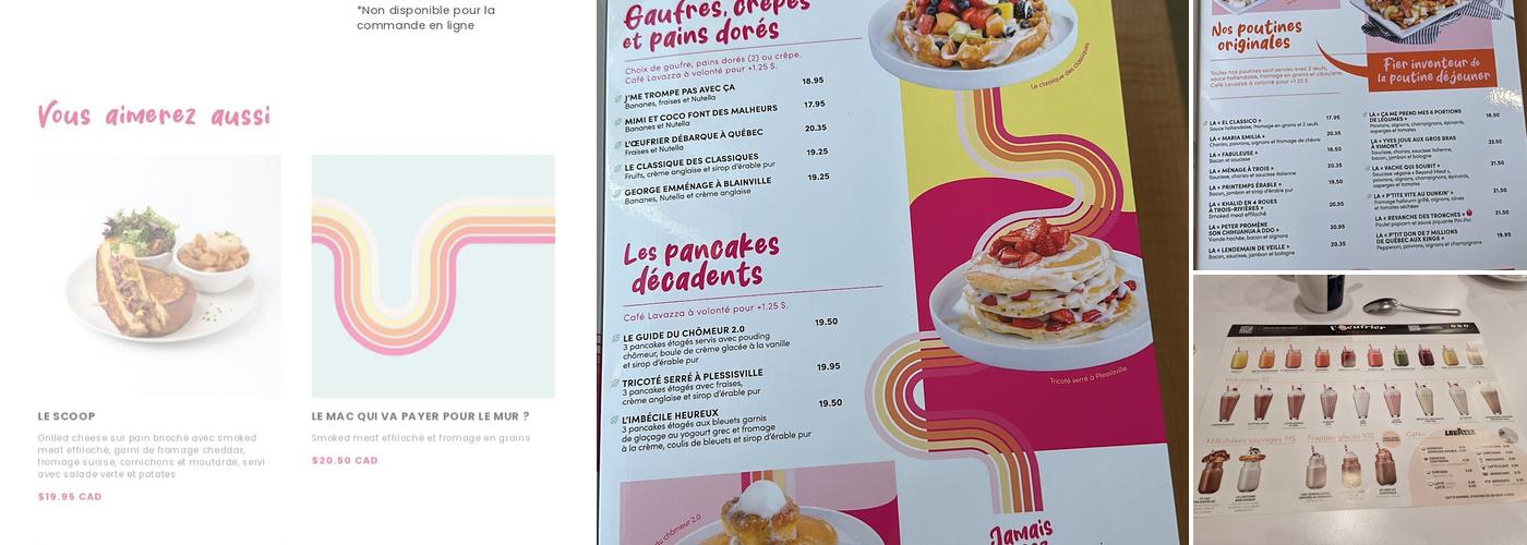L'Œufrier (Longueuil) Menu