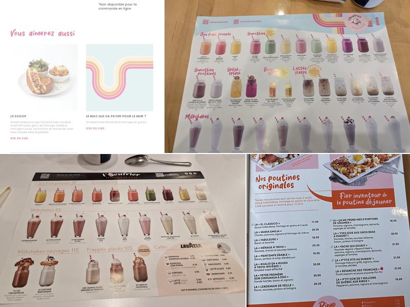 L'Œufrier (Longueuil) Menu