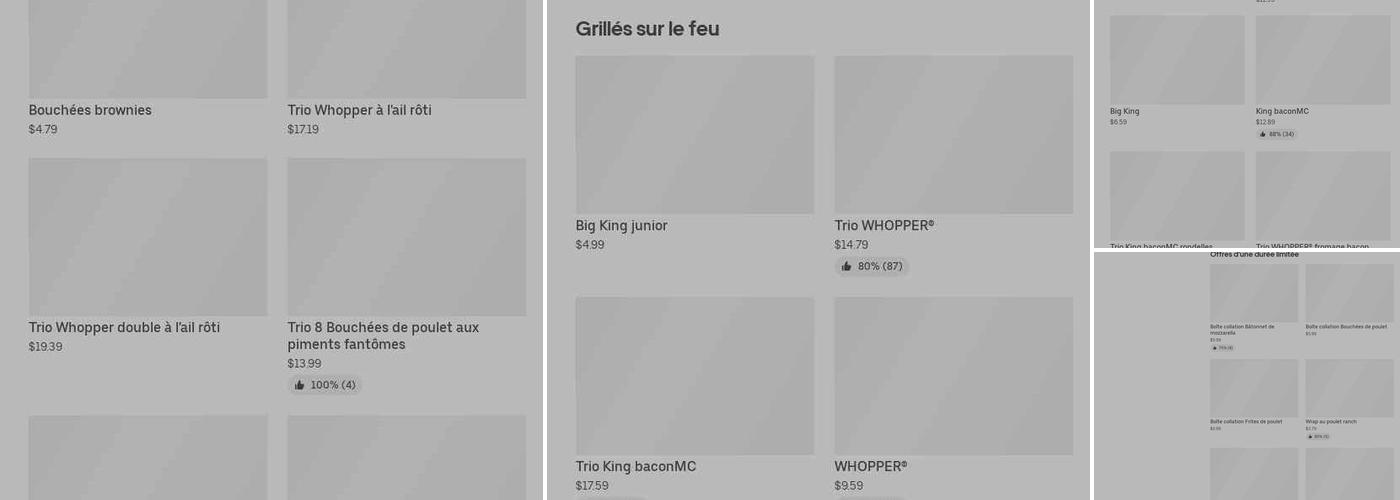 Burger King Menu