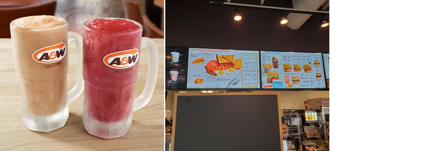 A&W Canada Menu